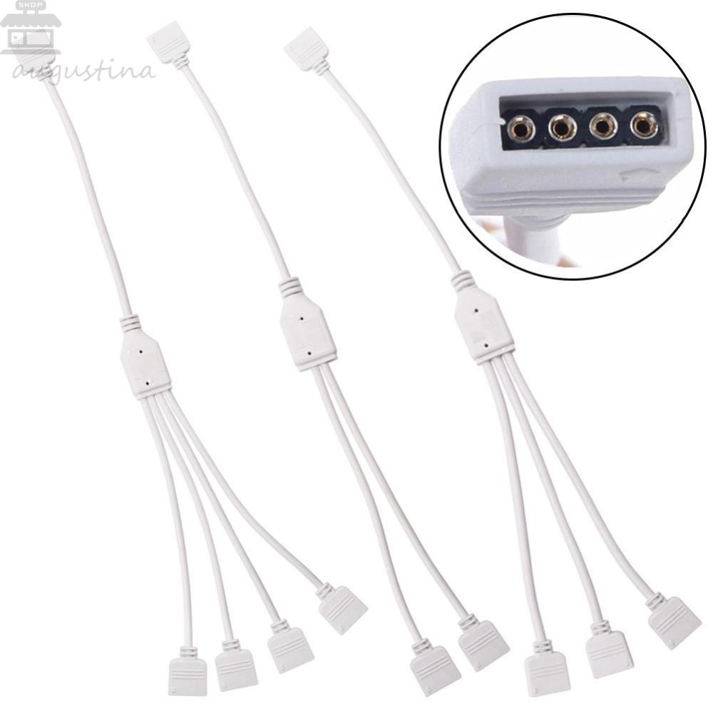 Agustin 4pin RGB Splitter 4pin Jarum 1to2 1to3 1to4 Konektor LED Strip Female Connector Adaptor LED Strip Konektor RGB