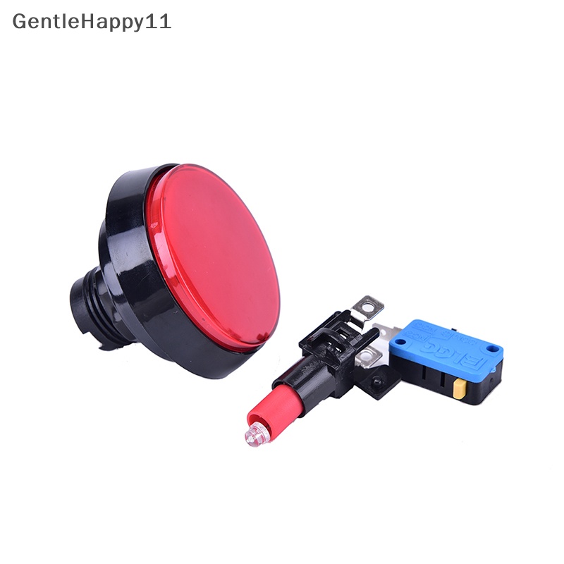 Gentlehappy Lampu LED 60mm Bulat Besar Arcade Video Game Player Push Button Switch Lamp id