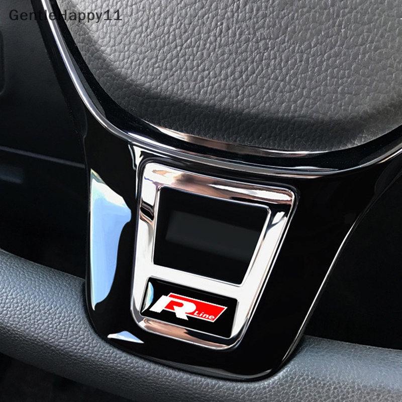 Gentlehappy Stiker Emblem Lis Setir Mobil R Line Untuk Aksesoris Golf Jetta Tiguan id