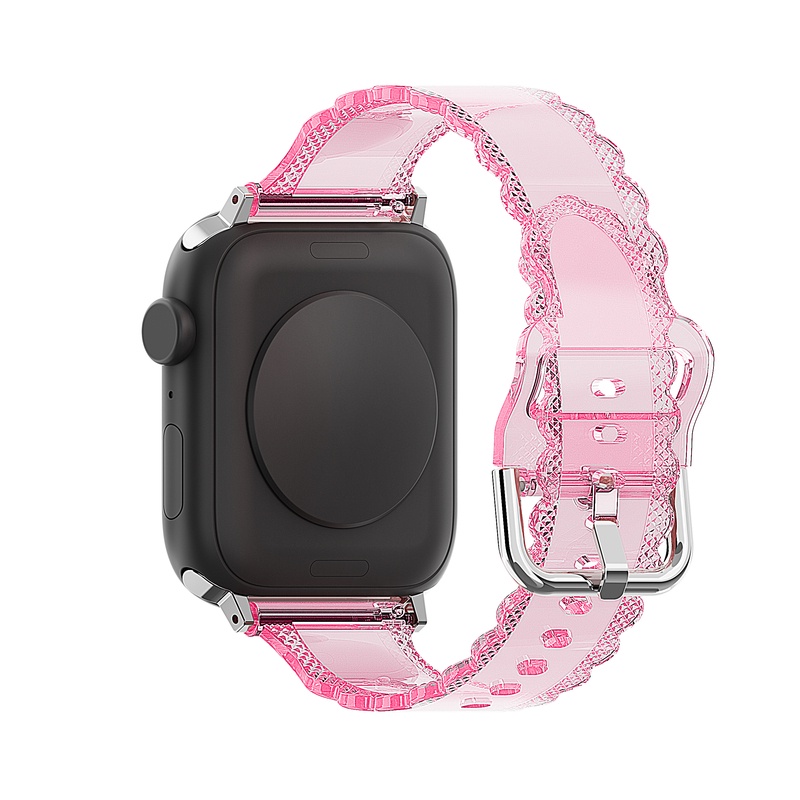 Tali Strap iWacth model Transparan Lace Strap for iWatch Series 7 6 SE 5 4 3 2 1