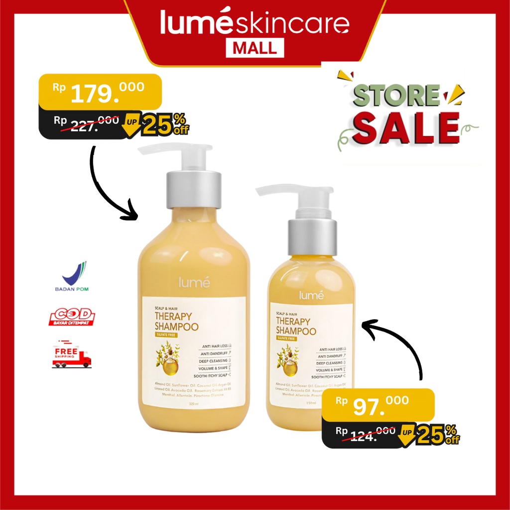 LUME Shampoo Therapy non SLS Paraben Free