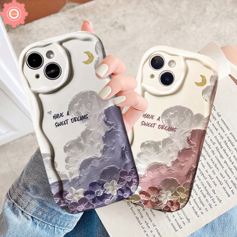 Fashion Retro Lukisan Cat Minyak Bunga Casing Soft Case Untuk Redmi Note11 12 11s 10s 10 Pro Max 10Pro Redmi A1 10A 10 9C NFC 9T 9 A2 10C 9A POCO M3 Lembut Tpu 3D Bergelombang Penutup Tepi Melengkung