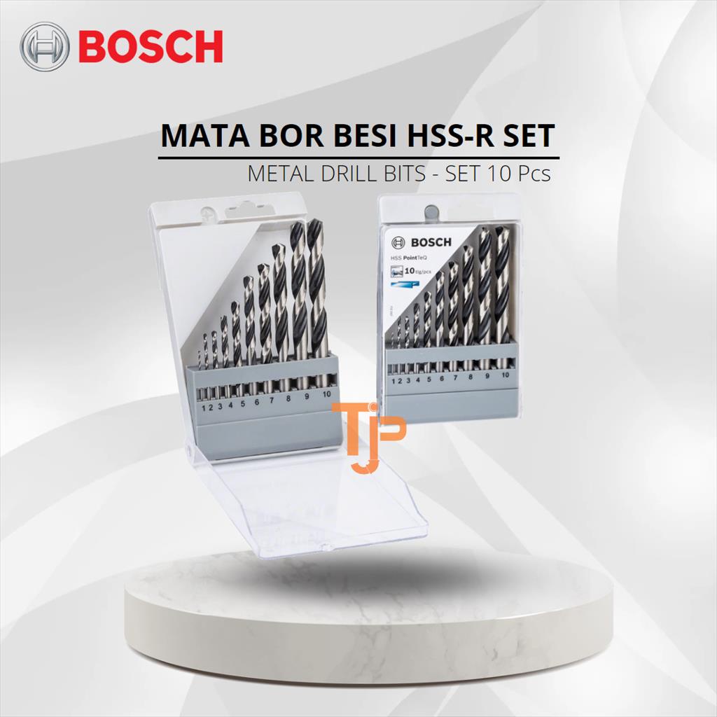 BOSCH MATA BOR BESI HSS R SET - 10 Pcs PN.2608577348