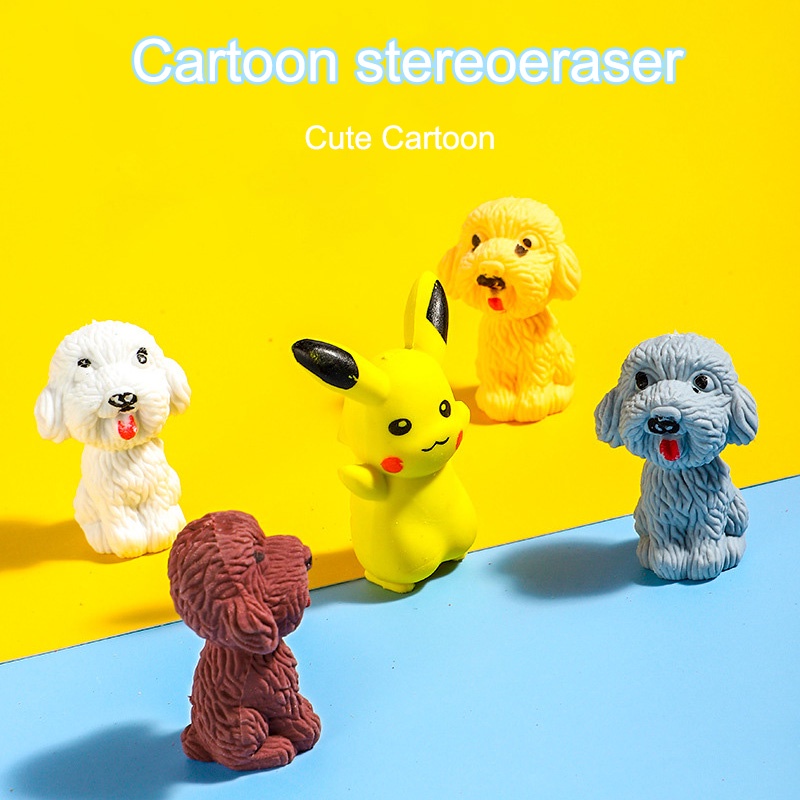 Penghapus Pensil Model Doggy Tip Penghapus Lucu Aksesoris Alat Tulis - SO