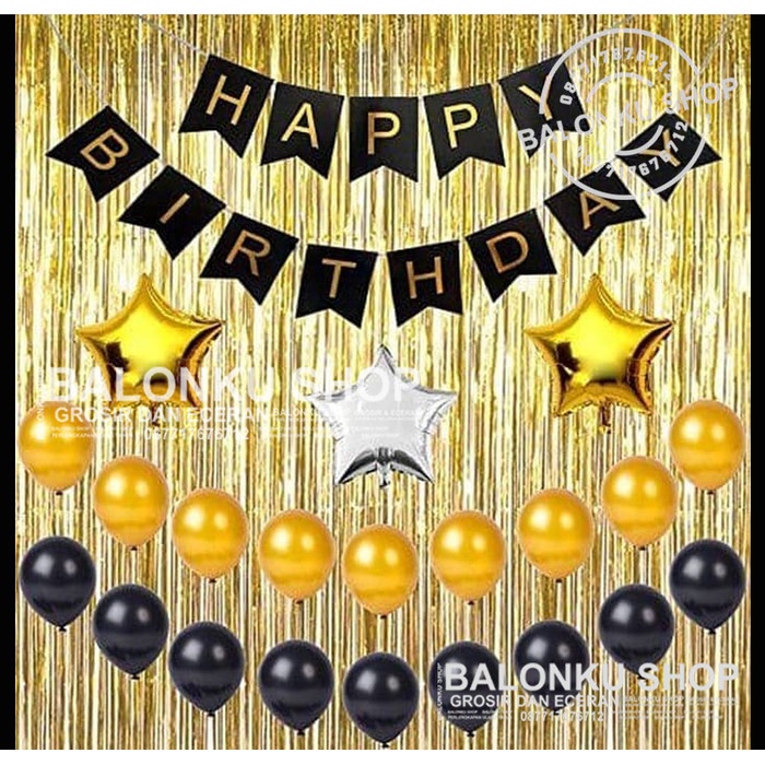 SALE Paket Dekor Ulang Tahun / Paket Dekor Happy Birthday / Paket Ultah Termurah