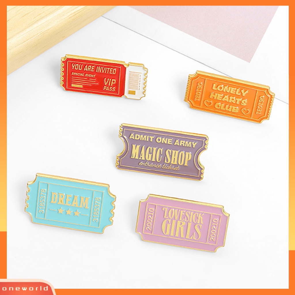 [ONE] Bros Pin Cap Bentuk Semua Pertandingan Koleksi Surat Ringan Kerah Pin Pakaian Dekor
