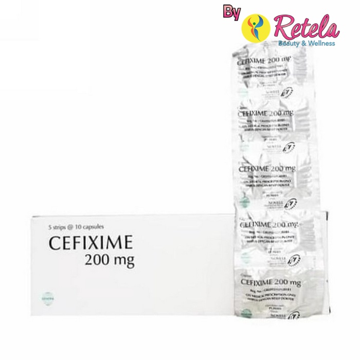 Cefixime Trihydrate 200 Mg Strip 10 Kapsul