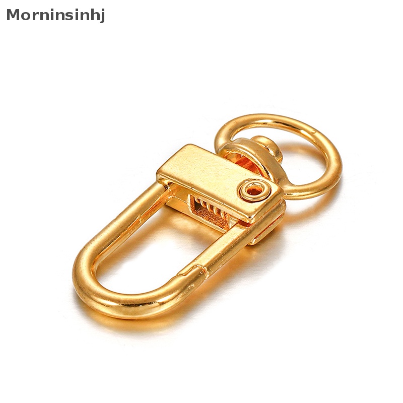 Mornin 10pcs/lot 12*33mm Alloy Rotatable Lobster Clasp Dog Key Chains Buckle Bag Hook Gantungan Kunci Konektor Untuk Membuat Perhiasan DIY Temuan id