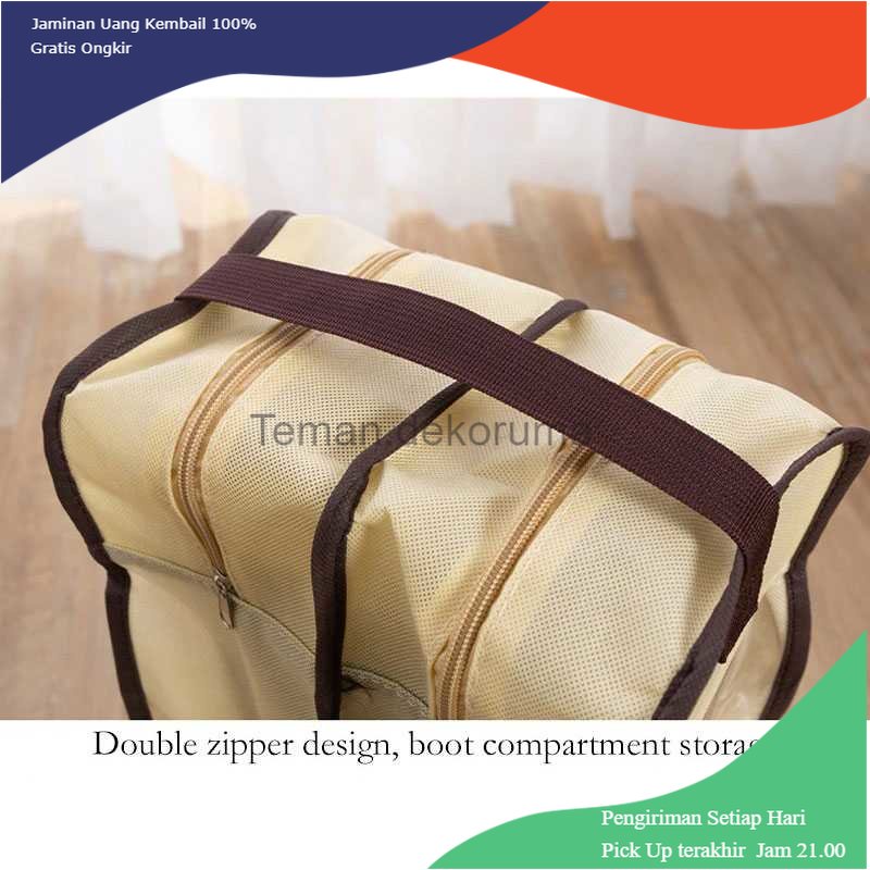 TD - TRV Mikeshea Tas Travel Sepatu Bot Reusable - LJ-22