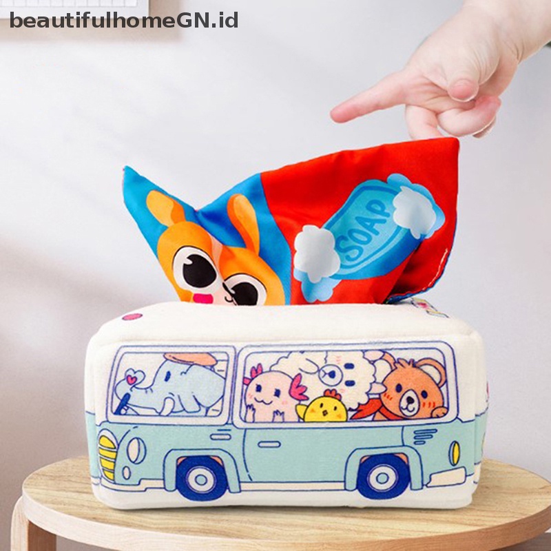 {Cantik} Mainan Montessori Magic Tissue Box Bayi Edukasi Belajar Aktivitas Sensory Toy~