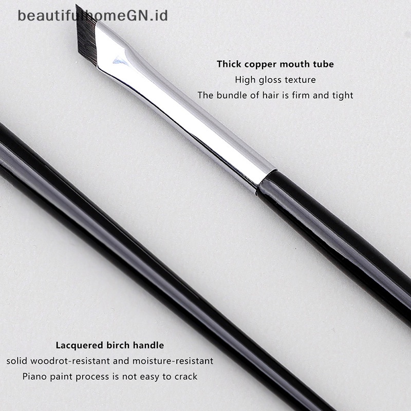 {Cantik} Upgrade Blade Eyeliner Brush Sikat Alis Datar Sudut Sangat Tipis Halus Di Bawah~