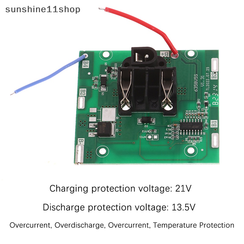 Sho 21v Bms 5s 20A Listrik Angle Grinder 3.7V Li Ion Perlindungan Papan PCB Bor Aksesoris N