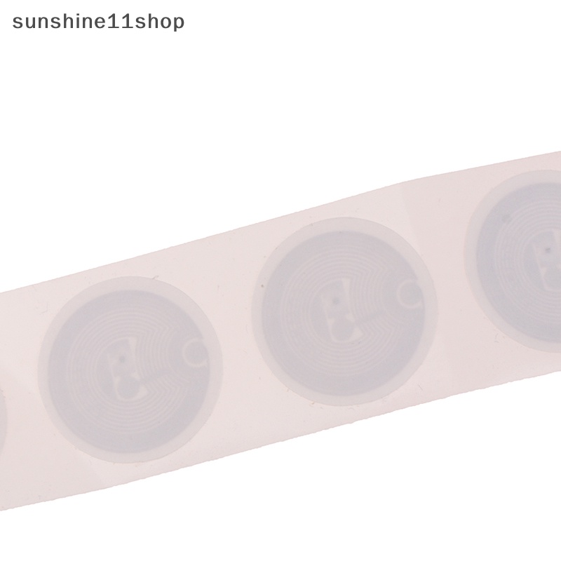 Sho 10Pcs UID Block 0ubah Tulisan Ulang Putaran Dia25mm Stiker 13.56MHZ NFC Cop N
