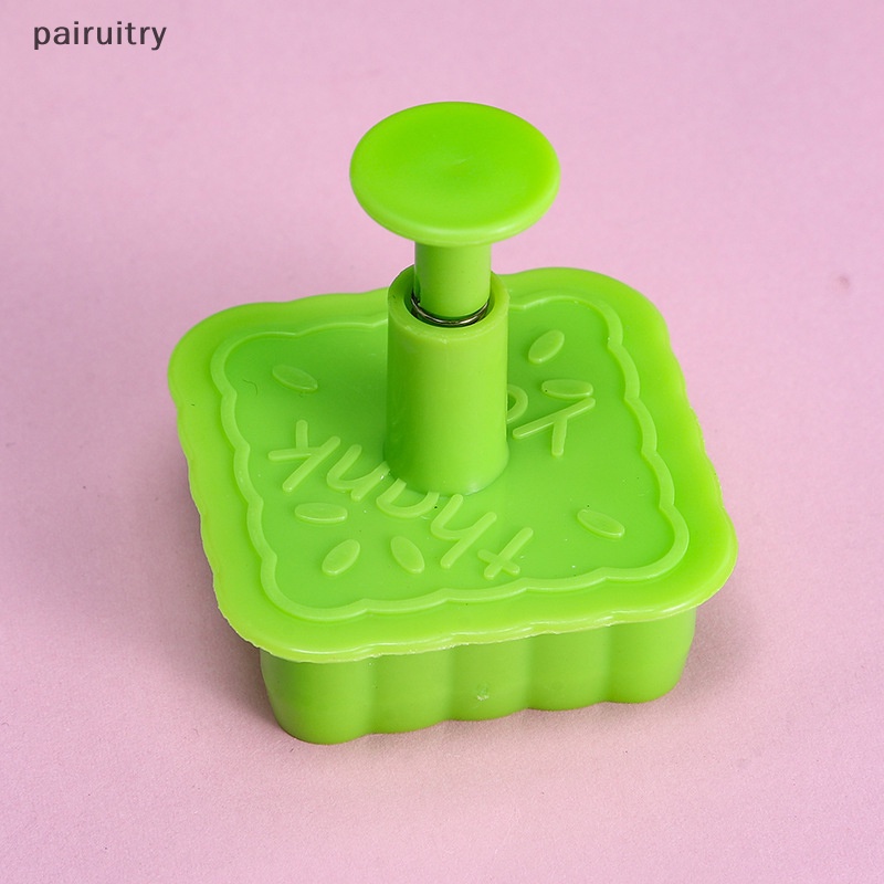 Prt 4Pcs Plastik 3D Kartun Cookie Cetakan Biskuit Cutter Perangko DIY Fondant Plunger Dapur Baking Pastry Bakeware Tools PRT