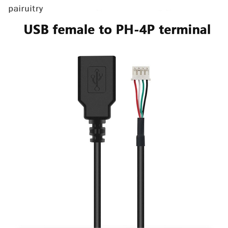 Prt 1Pc Kabel USB To 4P 4P Female To USB 2.0 Terminal Data Female/ Male Kabel PRT