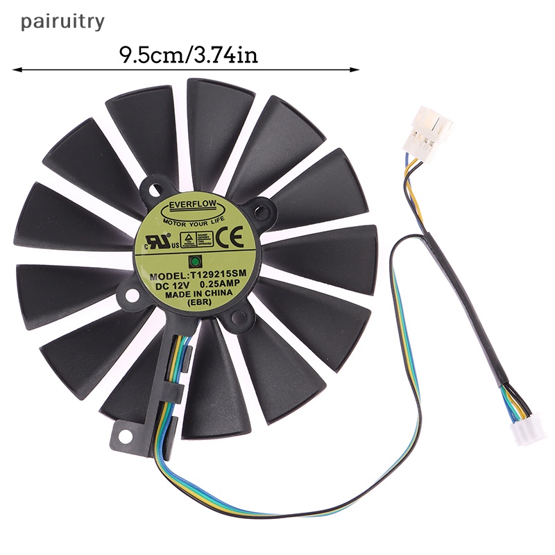 Prt 1Pc 95mm T129215Sm Cooler Fan Kipas Pendingin Kartu Video Gaming Untuk STRIX RX 1080Ti PRT
