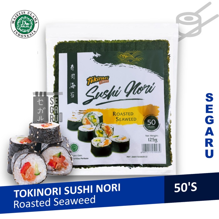 

Promo~Bisa COD Tokinori Yaki Sushi | Nori Rumput Laut Halal 50 Sheet