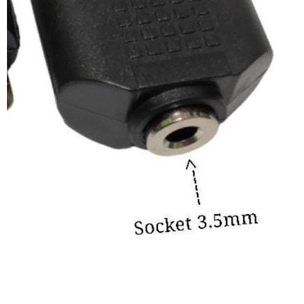 Konektor Cewek Cowok Rca Connector Jack 3,5 Female to 2 Rca Male Aux Cewek Audio Cowok