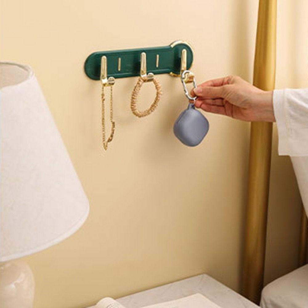 【 ELEGANT 】 Key Holder Plastik Gantungan Hias Tempel Praktis Non Tanda Multifungsi