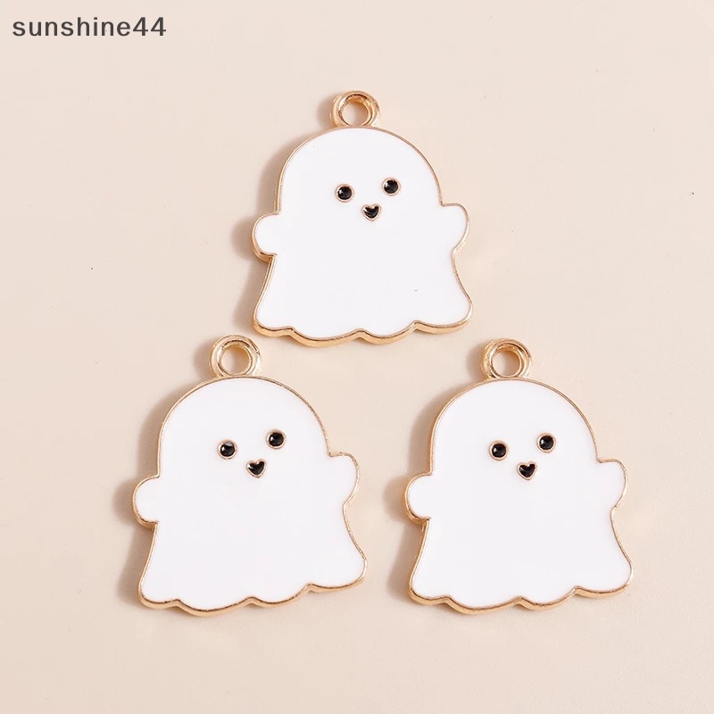 Sunshine 10pcs halloween Seram Pesona Perhiasan Enamel Zinc Alloy Ch Kalung Membuat ID