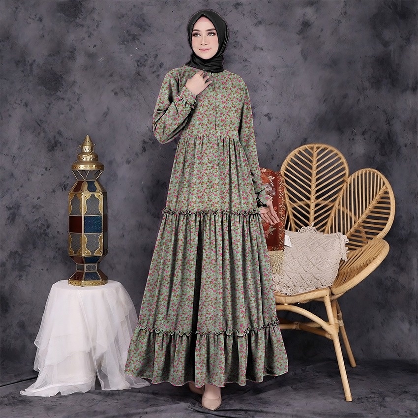 New  gamis rempel susun monalisa // baju gamis model sekarang 2023 // gamis terbaru lebaran 2023 // 