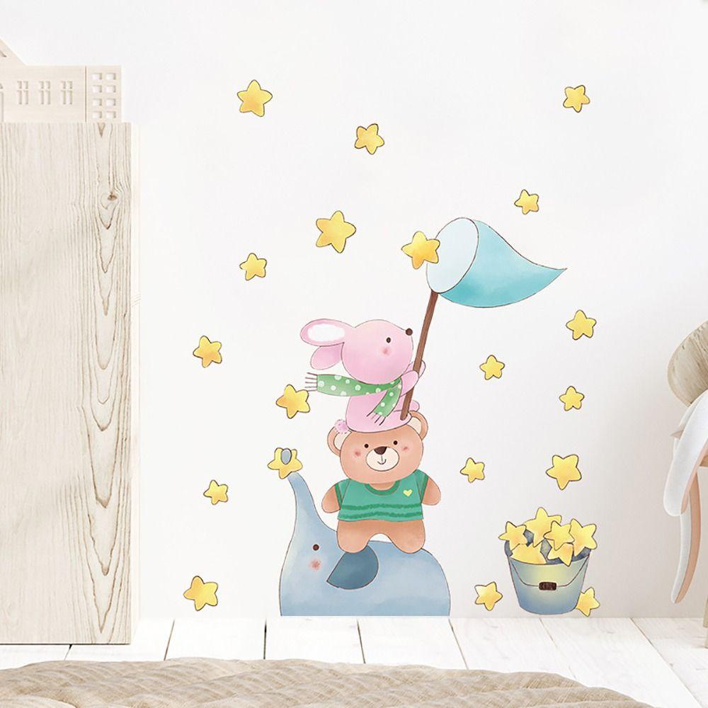 Populer Wall Decal Girl Animal Nursery Room Dekorasi Rumah