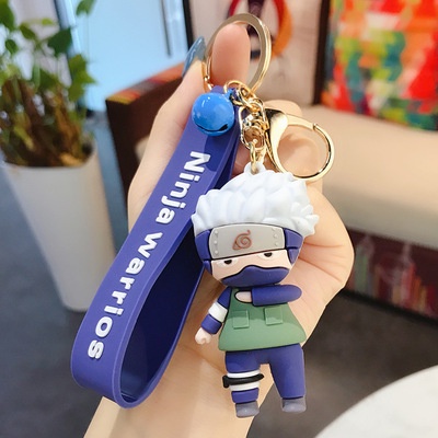 3d Kartun Anime Naruto Silikon Liontin Gantungan Kunci Dengan Tali Pendek Anti Hilang Mobil Rumah Gantungan Kunci Tas Ponsel Case Bluetooth Earphone Cover Charms Liontin Hadiah Untuk Pria Wanita
