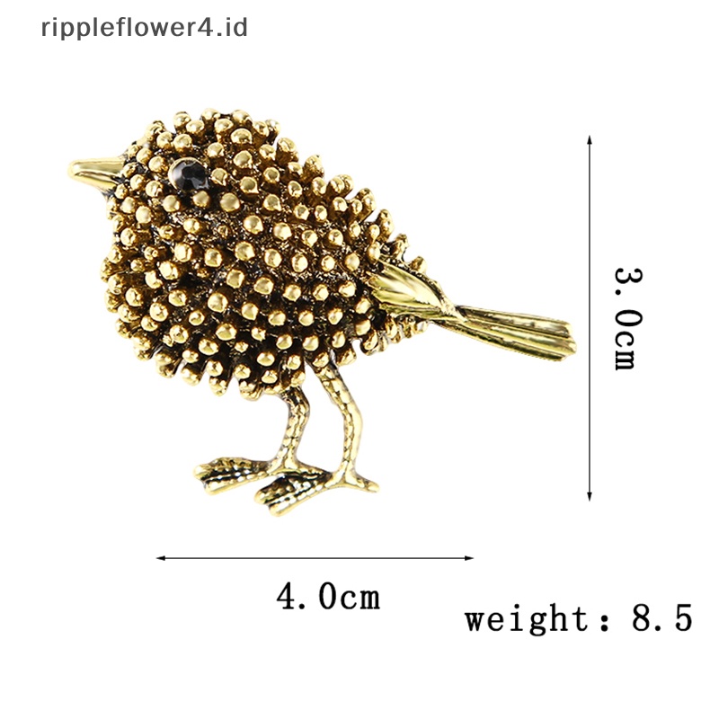 {rippleflower4.id} Pin Bros Kristal Enamel Untuk Wanita Swallow Brooch Perhiasan Fashion Pesta Pernikahan Bijoux Hadiah Terbaik~