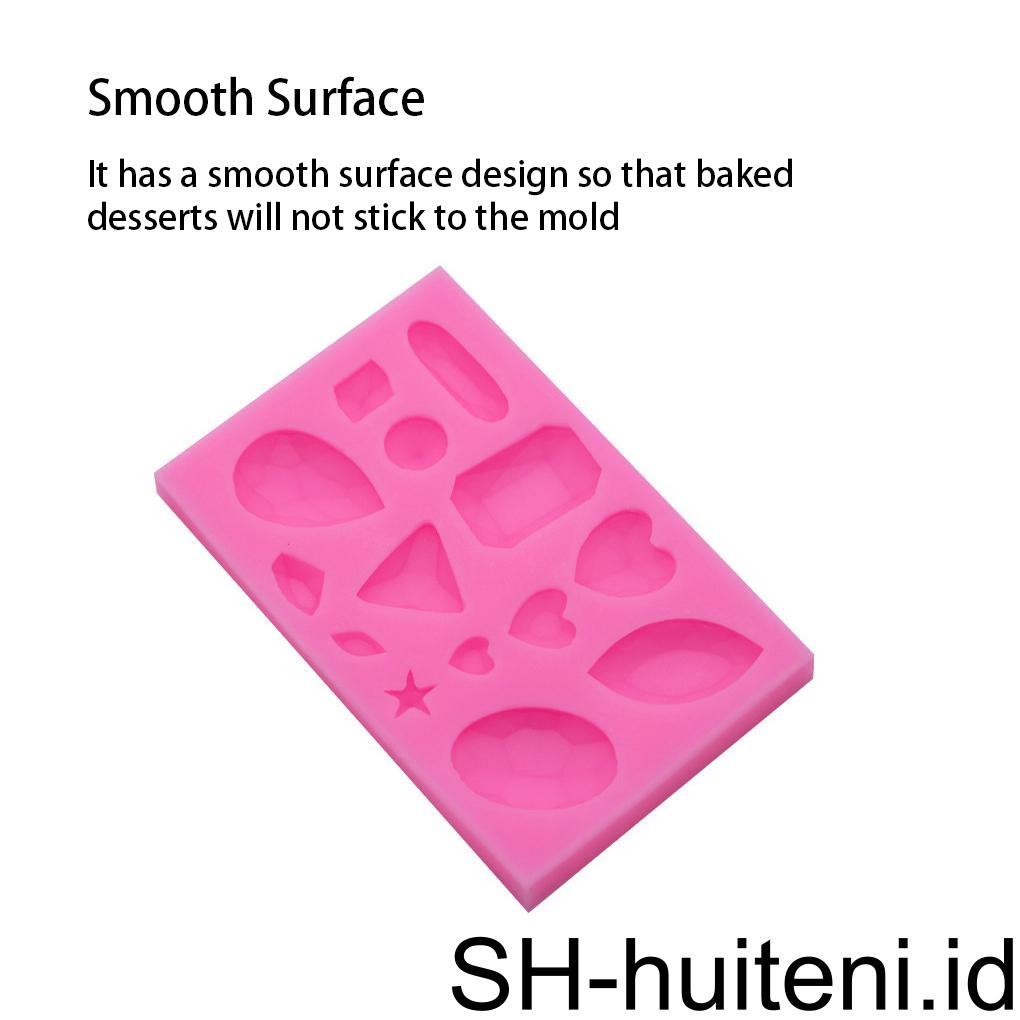 Fondant Cetakan Kue Silicone Pastry Coklat Dessert Dekorasi Cetakan Perhiasan Cetakan Biskuit Handmade Alat Baking