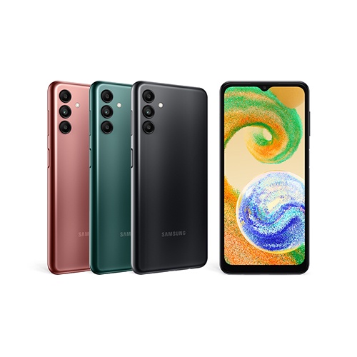 Samsung Galaxy A04s 4/64GB, Handphone Android dengan Tripel kamera, Baterai 5000mAh tahan seharian, Prosesor Octa-Core, Dolby Atmos, Fingerprint sensor-GARANSI RESMI