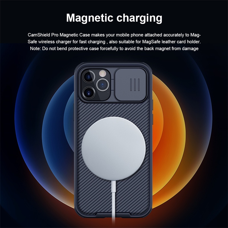 IPHONE Deluxe Casing Ponsel Bisnis Untuk Iphone14 13 12 Pro Max14 plus wireless magnetic charging phone case slider Perlindungan Lensa Kamera anti-shock case