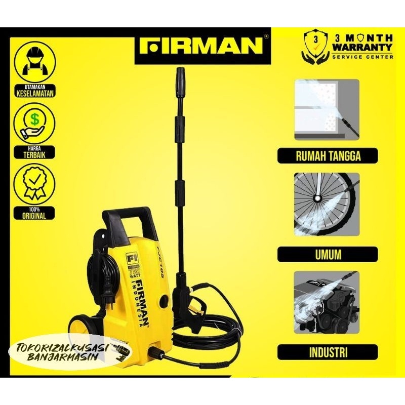 Alat mesin cuci steam mobil motor JET CLEANER FIRMAN FJC105