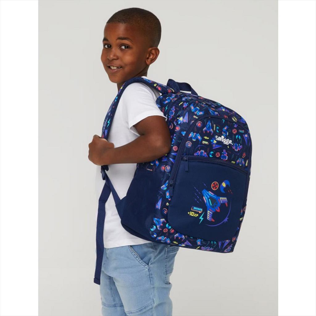 SMIGGLE Backpack Bag 449206 Lite Vibin Navy Tas Ransel Anak