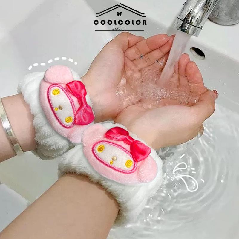 COD❤️Kartun Lucu.Cuci Muka.Gadis Tali Pergelangan Tangan Tali Pergelangan Tangan Tahan Air Tali Rambut Penyerap Air- cl