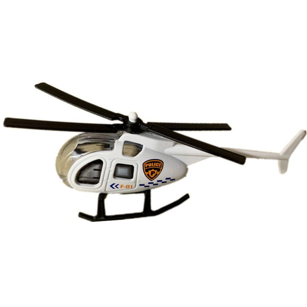 Agustinina Diecast Helikopter Koleksi Mainan Pesawat Anak Hadiah Rumah Ornamen Fotografi Props Helikopter Mainan Simulasi Helikopter