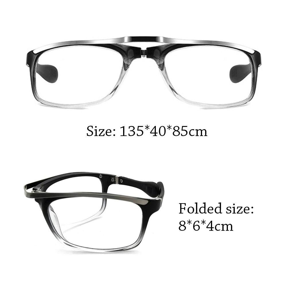 Lily Anti-Cahaya Biru Kacamata Fashion Vision Care Vintage Klasik Pergelangan Tangan Lipat Foldable Presbyopia Eyewear