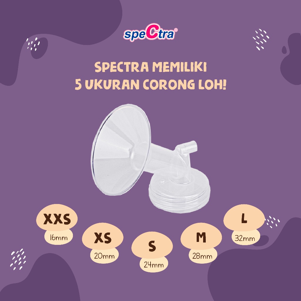 Sparepats Spectra Botol Susu PP 160ml , Valve , Backflow , Selang