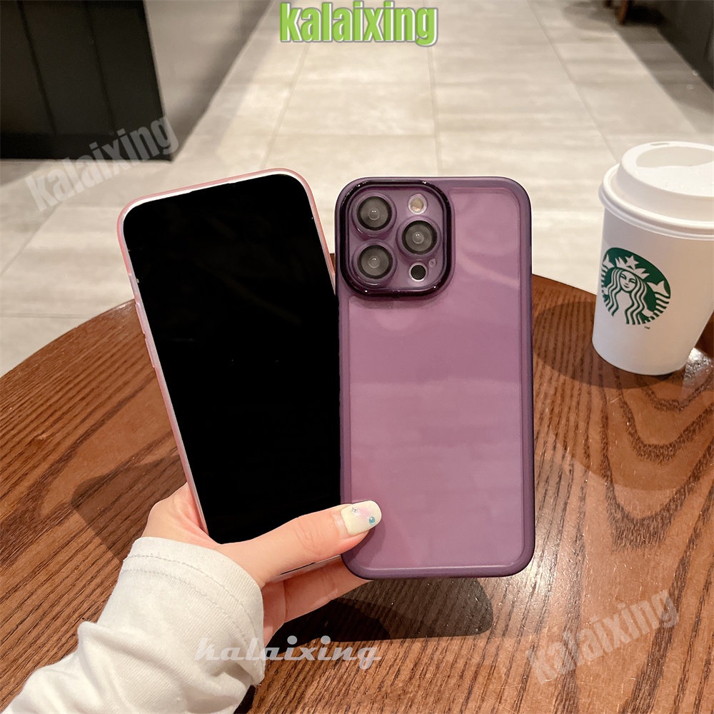 Casing Shockproof Bening Mewah Untuk iPhone 11 Pro Max Xs XR Xs Max7 8 Plus Bumper Bening Dengan Pelindung Lensa Kaca Soft Case