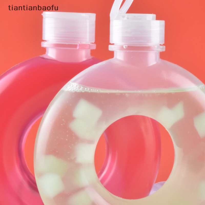 [tiantianbaofu] 500ml Musim Panas Kartun Donat Sippy Kettle Botol Air Olahraga Outdoor Gym Butik