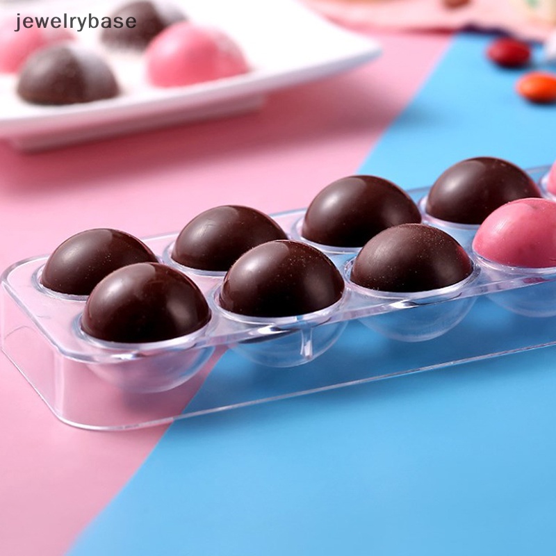 [jewelrybase] 14rongga Bola Bola Berbentuk Polikarbonat Keras Cetakan Mold Coklat Baking Butik