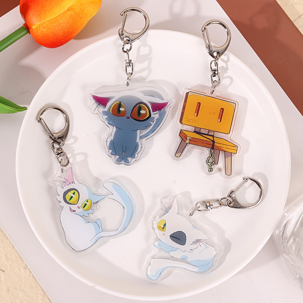 [HOT Sale] Lucu Daijin Kucing Kursi Liontin Kreatif Wanita Gantungan Kunci Aksesoris Film Anime Populer Suzume No Tojimari Pria Untuk Mobil Gantungan Kunci, Tas Gantungan Kunci Keychain Dekorasi