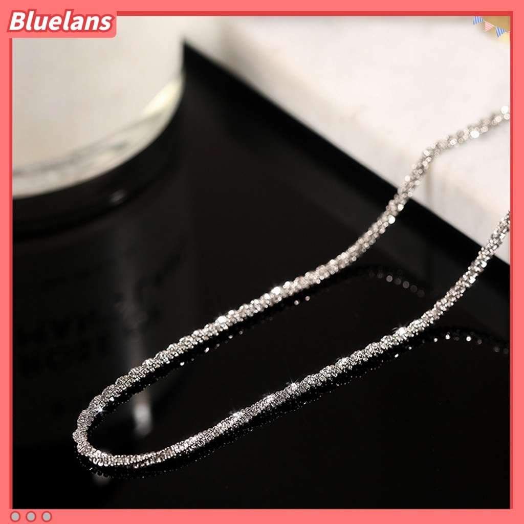 [BLS] Wanita Kalung Cahaya Mewah Geometris Adjustable Ekstensi Rantai Anti Luntur Dekorasi Hadiah Ulang Tahun Berkilau Klavikula Rantai Choker Kalung Perhiasan Halus Untuk Pacaran