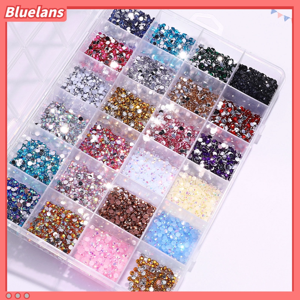 [BLM] 1kotak Hiasan Kuku Warna Cerah Bentuk Tidak Teratur Resin Warna-Warni Halus Bersinar DIY 3D Nail Art Dekorasi Perlengkapan Kecantikan