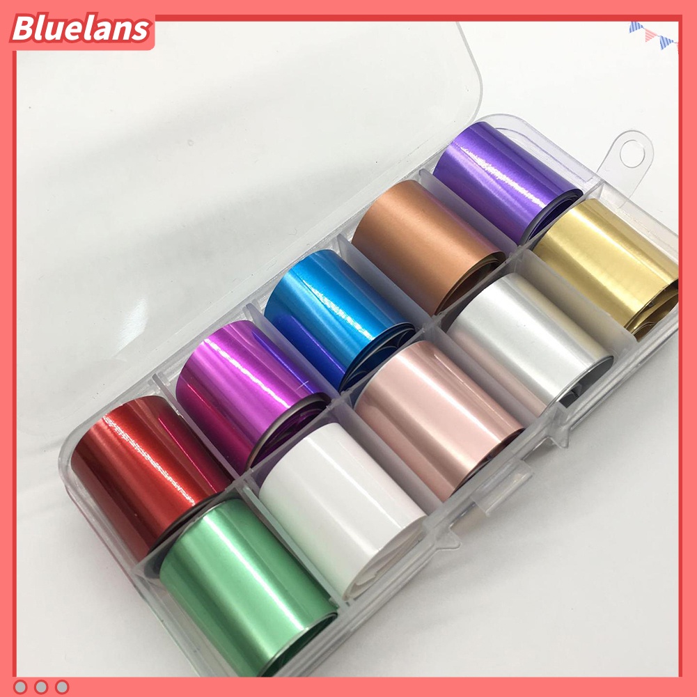 [BLM] 10roll Stiker Nail Art Hologram Decal Langit Berbintang DIY Manicure Decor