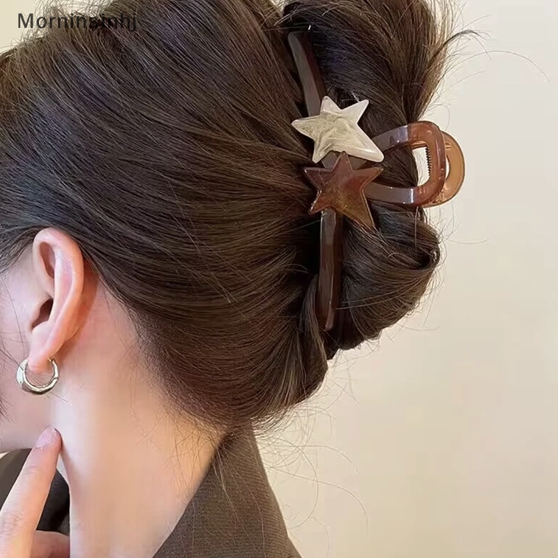 Mornin Baru Korea Hair Claw Clip Gadis Manis Bentuk Hati Jepit Rambut Ukuran Besar Hair id