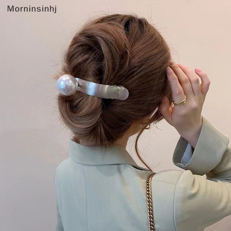 Mornin Fashion Metal Pearl Hair Clip Aksesoris Jepit Rambut id