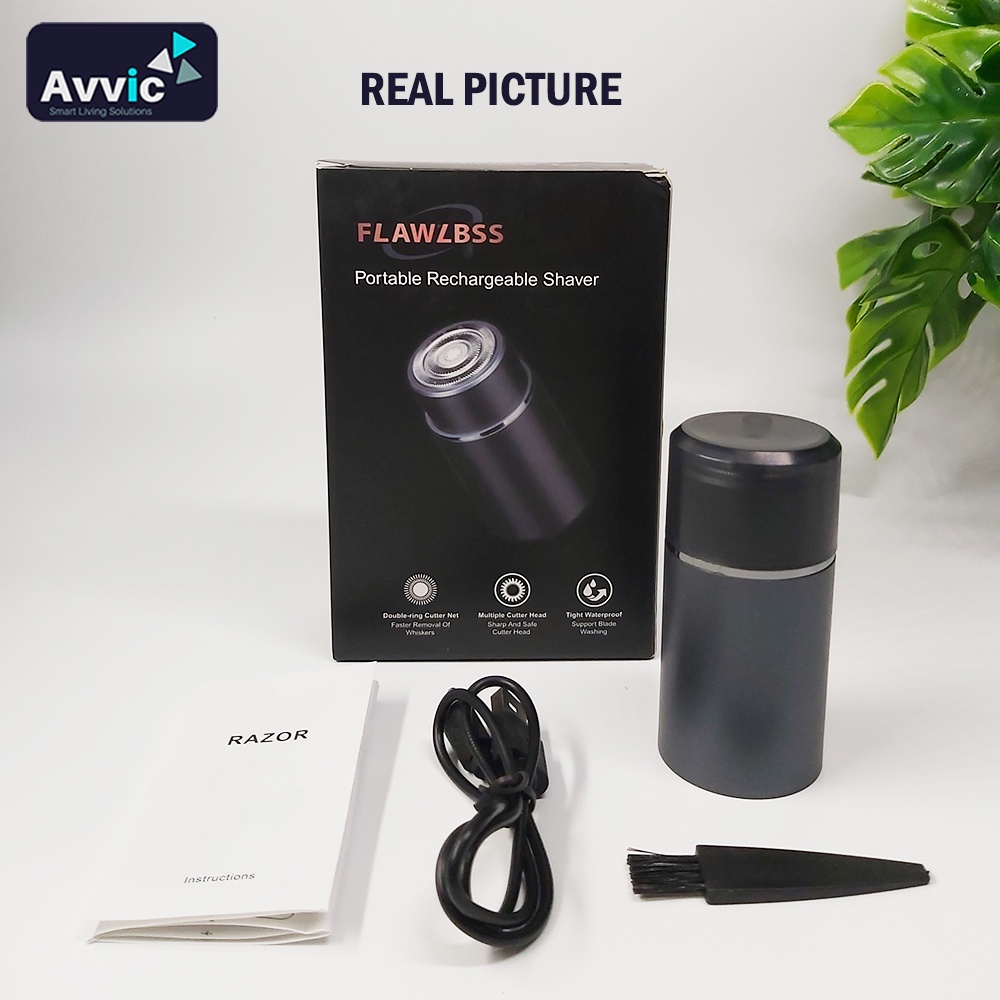 FLAWLBSS ZL-801 Alat Cukur Elektrik Portable Mini Beard Shaver Alat Cukur Jenggot Rechargeable