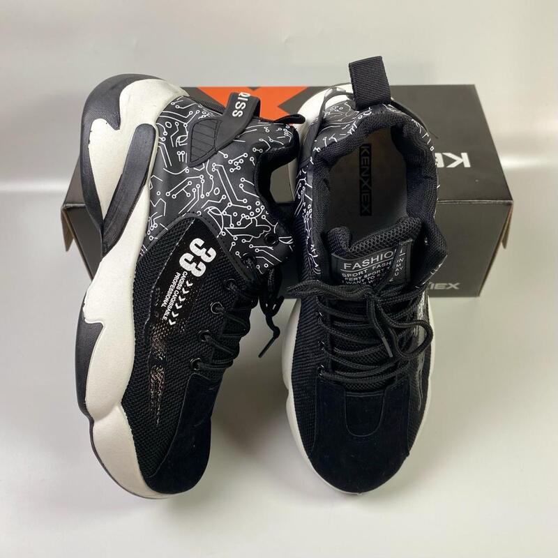 BISA COD &gt;&gt;&gt; KENXIEX - 121304 Sepatu Olahraga Basket Pria Sneakers Import (WITH BOX)