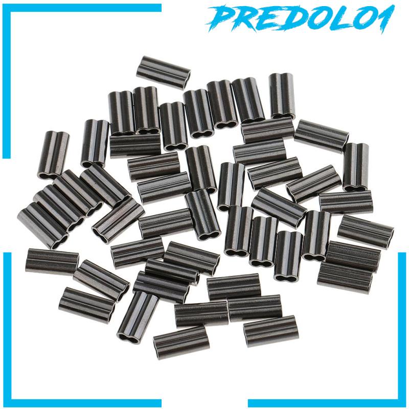 [Predolo1] 200pcs Lengan Laras Ganda Bahan Tembaga Untuk Membuat Rig 0.8/1.0 /1.5 /2.0mm