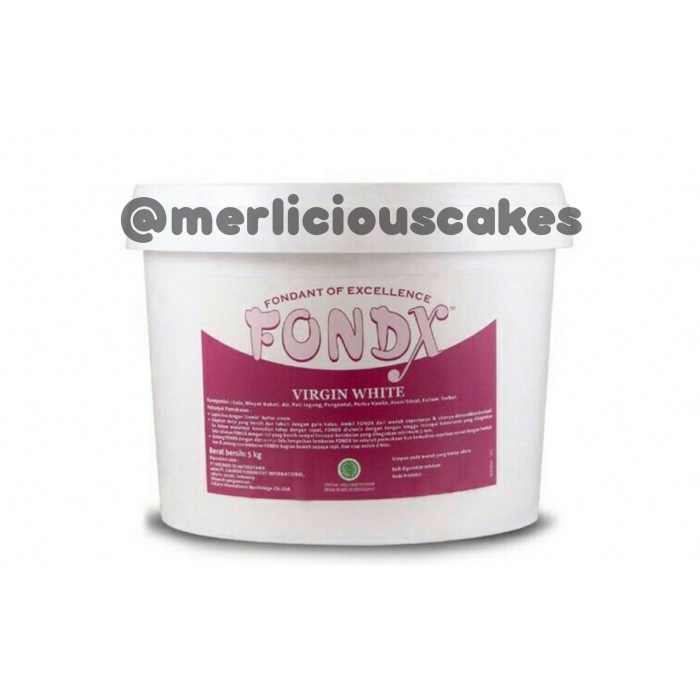 

New Arrival Fondx Virgin White Fondant 5 Kg